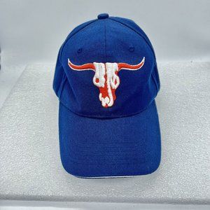 Texas Longhorns Blue Hat Strap Back Adjustable Cotton Ball Cap